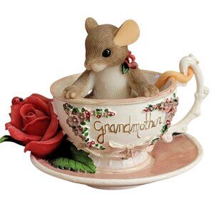 Vintage Fitz and Floyd Charming Tails "World's Finest Grandma" Figurine